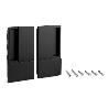 MANILLA WAVE PUERTA CORREDERA CIEGA CROMO SATINADO ESPESOR HASTA 60MM ACABADO NEGRO MATE