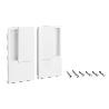 MANILLA WAVE PUERTA CORREDERA CIEGA CROMO SATINADO ESPESOR HASTA 60MM ACABADO BLANCO MATE