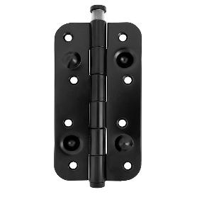 BISAGRA ANTIPALANCA 150-80 SIN REMATE CANTOS REDONDOS ACABADO NEGRO