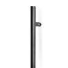 MANILLÓN INOX MODELO LAND NEGRO / EFECTO INOX - TUBULAR RECTO PARA PUERTAS DE PASO Y ENTRADA ACABADO NEGRO DIST. AG