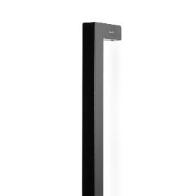 MANILLÓN INOX MODELO VALDO ACABADO NEGRO / EFECTO INOX - TUBULAR RECTO DE 900 Y 1200 MM PARA PUERTAS DE ENTRADA O P