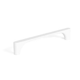 TIRADOR VALLE DE ZAMAK 128 MM - ACABADO GRIS, NEGRO, BLANCO U ORO PARA MUEBLES CONTEMPORÁNEOS ACABADO BLANCO MATE