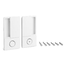 MANILLA WAVE PARA PUERTA CORREDERA CON CIERRE DE BAÑO - ENRASADA EN CROMO SATINADO, NEGRO MATE O BLANCO MATE ACABAD