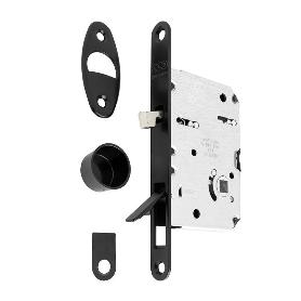 PICAPORTE MAGNÉTICO WAVE E50 PUERTA CORREDERA BAÑO - CROMO SATINADO, NEGRO MATE O BLANCO MATE ACABADO NEGRO MATE