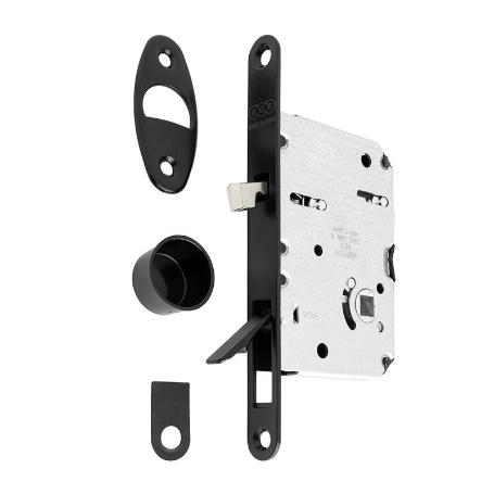 PICAPORTE MAGNÉTICO WAVE E50 PUERTA CORREDERA BAÑO - CROMO SATINADO, NEGRO MATE O BLANCO MATE ACABADO NEGRO MATE