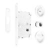 KIT CIERRE PUERTA CORREDERA RED. BLANCO MAT  Ø56 EXTERIOR, D48 INTERIOR