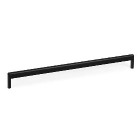 TIRADOR ZAMAK MODELO BEAM C160/320 LATON CAVA/NEGRO MATE ACABADO NEGRO MATE DIST. AGUJERO DIST. 320MM.