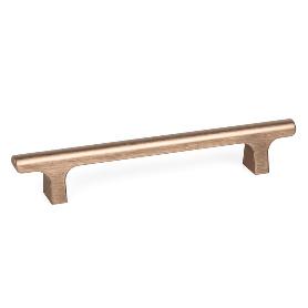 TIRADOR ALUMINIO MODELO HIKONI C160 L220 ACABADO NEGRO CEPILLADO, LATON CAVA, BRONCE ACABADO LATÓN CAVA