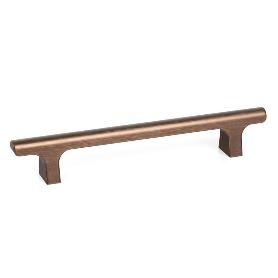 TIRADOR ALUMINIO MODELO HIKONI C160 L220 ACABADO NEGRO CEPILLADO, LATON CAVA, BRONCE ACABADO BRONCE