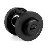 MULETILLA CON LLAVE Ø50X10MM NEGRO MATE / NIQUEL SATINADO / PULIDO BRILLO ACABADO NEGRO MATE