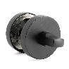 JUEGO MULETILLA DESBLOQUEO ZAMAK 50X10 CROMO CEPILLADO, NEGRO ACABADO NEGRO