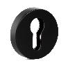 BOCALLAVE SEGURIDAD Ø51X10MM NEGRO, CROMO CEPILLADO, LATÓN MATE ACABADO NEGRO