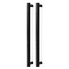 MANILLON MOON DOBLE C384 L424 INOX LOOK, NEGRO CEPILLADO LATON CAVA ACABADO EFECTO INOX