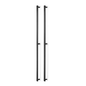 MANILLON MOON DOBLE C1056/528 L1096 INOX, LATON, NEGRO CEPILLADO ACABADO NEGRO CEPILLAD