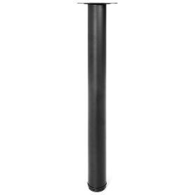 PATA DE MESA REGULABLE VIGO Ø60 H710 - BLANCO, NEGRO, GRIS Y CROMO ACABADO NEGRO
