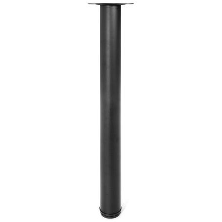 PATA DE MESA REGULABLE VIGO Ø60 H710 - BLANCO, NEGRO, GRIS Y CROMO ACABADO NEGRO