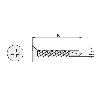 TORNILLO BROCA ROSCA CHAPA CABEZA PLANA DIN 7504-P ZINCADO LARG.R/CHAPA 16MM Ø ROSCA CHAPA 3.5MM (CAJA 500)