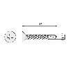TORNILLO BROCA ROSCA CHAPA CABEZA PLANA DIN 7504-P ZINCADO LARG.R/CHAPA 16MM Ø ROSCA CHAPA 4.2MM (CAJA 500)