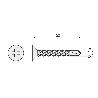 TORNILLO BROCA ROSCA CHAPA CABEZA PLANA DIN 7504-P ZINCADO LARG.R/CHAPA 22MM Ø ROSCA CHAPA 4.2MM (CAJA 200)