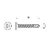 TORNILLO BROCA ROSCA CHAPA CABEZA PLANA DIN 7504-P ZINCADO LARG.R/CHAPA 32MM Ø ROSCA CHAPA 4.2MM (CAJA 200)