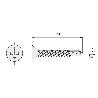 TORNILLO BROCA ROSCA CHAPA CABEZA PLANA DIN 7504-P ZINCADO LARG.R/CHAPA 25MM Ø ROSCA CHAPA 5.5MM (CAJA 200)