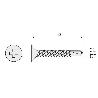 TORNILLO BROCA ROSCA CHAPA CABEZA PLANA DIN 7504-P ZINCADO LARG.R/CHAPA 50MM Ø ROSCA CHAPA 5.5MM (CAJA 100)