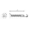 TORNILLO BROCA ROSCA CHAPA CABEZA PLANA DIN 7504-P ZINCADO LARG.R/CHAPA 13MM Ø ROSCA CHAPA 3.5MM (CAJA 500)