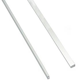 PERFIL EMBUTIR ADHESIVA NAMI 5X2 2,5M PLATA M.  CON ADHESIVO. (CAJA 250)