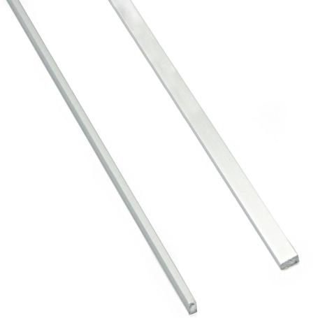 PERFIL EMBUTIR ADHESIVA NAMI 5X2 2,5M PLATA M.  CON ADHESIVO. (CAJA 250)