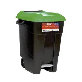 CONTENEDOR ECO TAYG 100 L C/PEDAL NG/GRIS 421006
