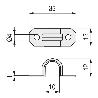 GRAPA PUENTE 2 PIES ALK 10MM