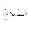 TORNILLO ROSCA MADERA CABEZA PLANA POZIDRIV SPAX YELLOW LARGO 12MM DIÁMETRO 3.5MM (CAJA 1000)