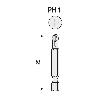 PUNTA ATORNILLAR MANGO 1/4 TORSION PH 25MM PUNTA ATORNILL PH1