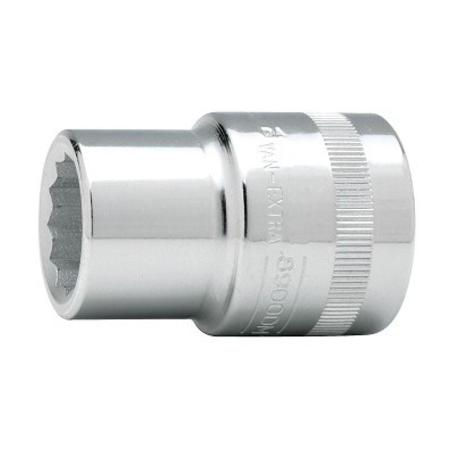 LLAVE VASO CUADRADILLO 3/4 BOCA BIHEXAGONAL SERIE CORTA METRICA M-32