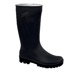 BOTA  PVC CAÑA ALTA NEGRA TALLA 39-46 T/CALZADO NUMERO 44