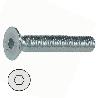 TORNILLO ROSCA METAL ALLEN DIN 7991 ZINC LARGO 35MM METRICA M-10