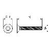 TORNILLO ROSCA METAL ALLEN DIN 7991 ZINC LARGO 35MM METRICA M-10