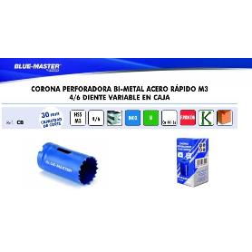 CORONA PERFORADORA BI-METAL HSS-CO 8% 4/6 DIENTE VARIABLE DIAM.CORONA 24MM