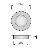 TIRADOR UÑERO PUERTA CORREDERA Ø65MM INOXIDABLE INOXIDABLE 304