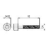 TORNILLO ROSCA METAL ALLEN  DIN 912 ZINC LARGO 16MM METRICA M-6