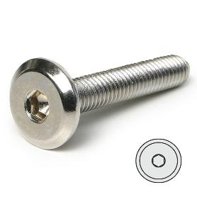 TORNILLO EMBELLECEDOR CEGAS CABEZA PLANA ALLEN M8 NIQUELADO. ELEGIR LARGO. LARGO 25MM DIÁMETRO 8MM