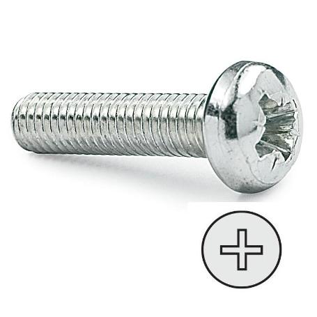 TORNILLO ROSCA METAL CABEZA ALOMADA DIN LARGO 12MM METRICA M-6 (CAJA 500)