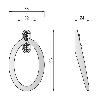 HOLE TIRADOR ZAMAK. 2 DIAMANTES. ELEGIR ACABADO. ACABADO CROMO