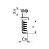 TORNILLO SOPORTE CAZOLETA Ø6X8MM ZINCADO (16,5MM)