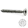 TORNILLO ROSCA MADERA CABEZA PLANA POZIDRIV INOXIDABLE DIN 7505-A LARGO 40MM DIÁMETRO 4MM