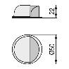 TOPE PUERTA ADHESIVO CROMO MATE 9004