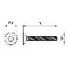 TORNILLO ROSCA METAL ALLEN DIN 7991 ACERO INOXIDABLE LARGO 40MM METRICA M-10