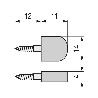 SOPORTE ESTANTE PQ CON TORNILLO BLAN (1.000U)