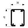 GUIA ALUMINIO ANODIZADO SLID-150 2M 2812