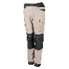 PANTALON BICOLOR CANVAS STRETCH CON BOLSILLOS FLOTANTES VARIOS COLORES TALLA S-XXL TALLA S ROPA BICOLOR BEIGE NEGRO